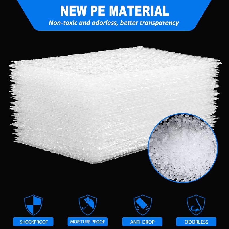 V-chen 100 Pcs Clear Bubble Pouches, 6x10 Inch Bubble Bag Wrap, Foam Bags with Double Walled Cushioning for Moving, Shipping & Packing - Image 4